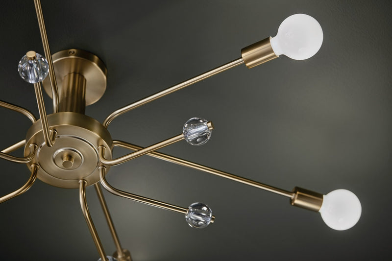 Kichler 52602CPZ Six Light Semi Flush Mount, Champagne Bronze (5)