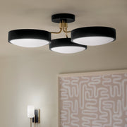Kichler 52604BKCPZ LED Semi Flush Mount, Black (6)
