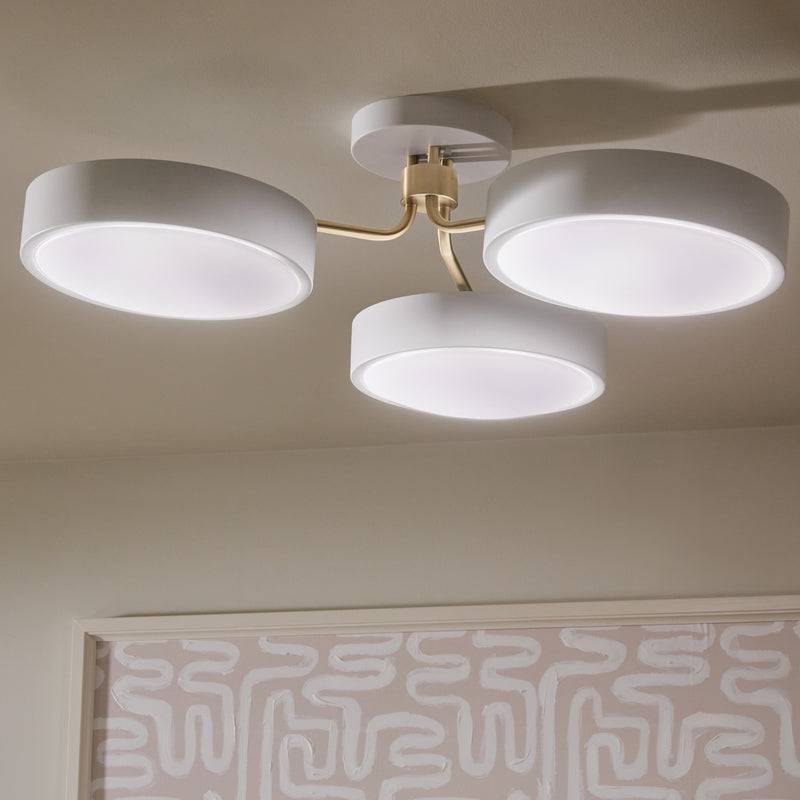 Kichler 52604WHCPZ LED Semi Flush Mount, White (6)