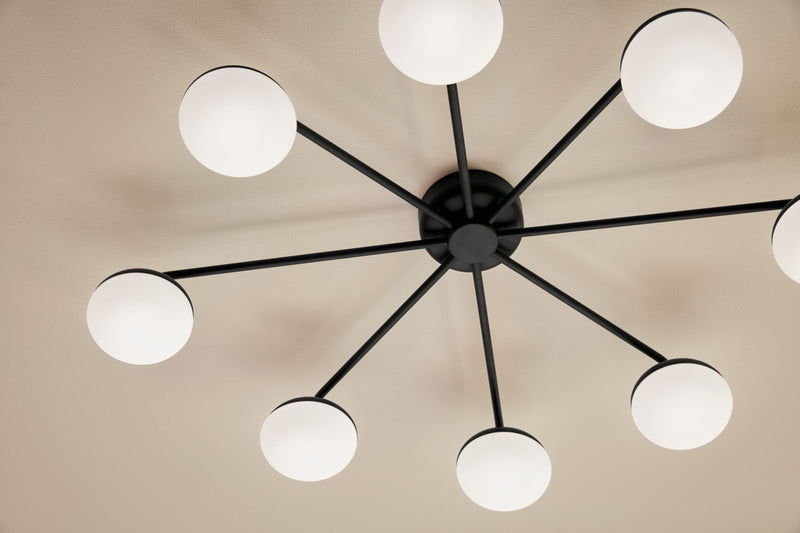 Kichler 52608BK LED Semi Flush Mount, Black (3)
