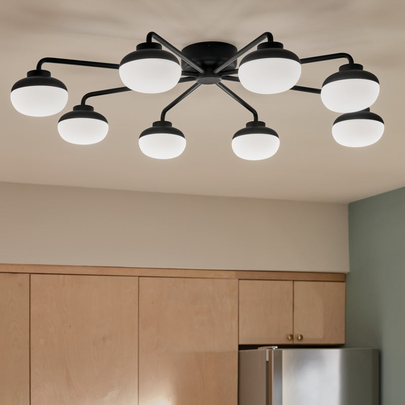 Kichler 52608BK LED Semi Flush Mount, Black (5)