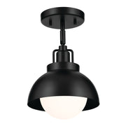 Kichler 52601BK One Light Wall/Semi Flush/Pendant, Black (5)