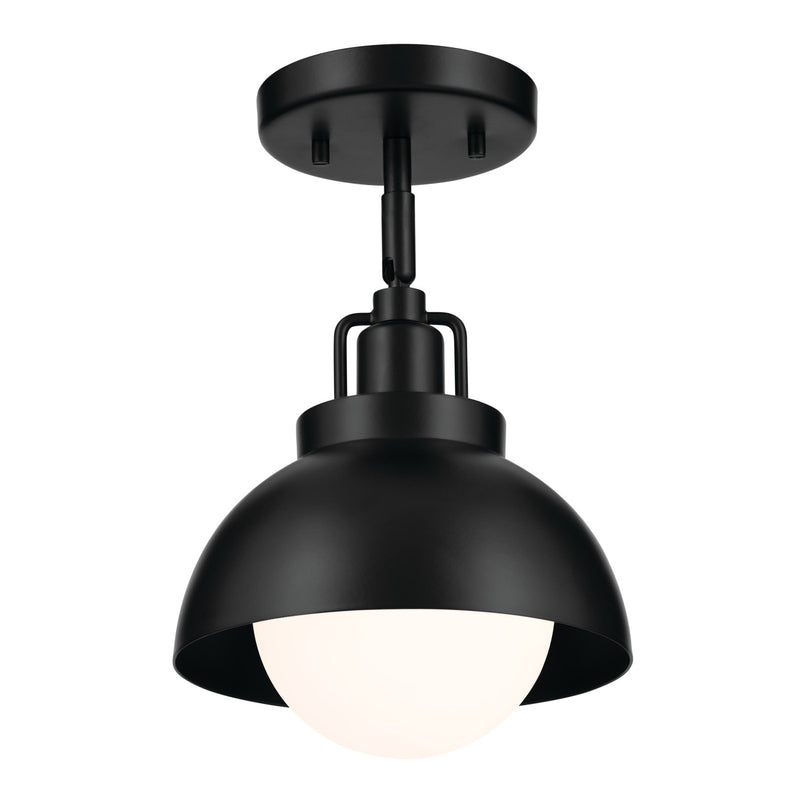 Kichler 52601BK One Light Wall/Semi Flush/Pendant, Black (5)