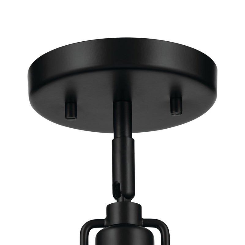 Kichler 52601BK One Light Wall/Semi Flush/Pendant, Black (6)