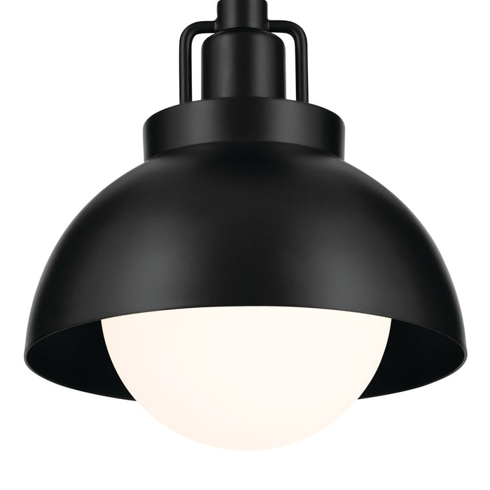 Kichler 52601BK Niva One Light Semi Flush Mount, Black Alternate Image 6.jpg