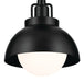 Kichler 52601BK Niva One Light Semi Flush Mount, Black Alternate Image 6.jpg