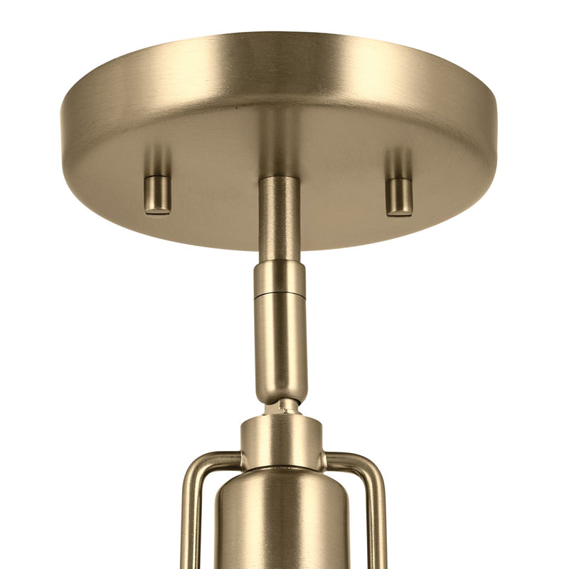 Kichler 52601CPZ One Light Wall/Semi Flush/Pendant, Champagne Bronze (6)