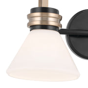 Kichler 55154BK Two Light Bath, Black (2)