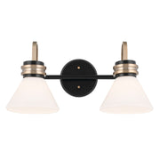 Kichler 55154BK Two Light Bath, Black (3)