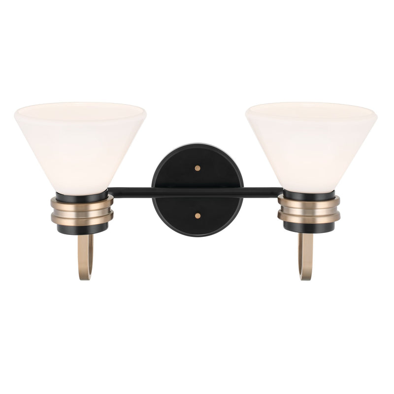 Kichler 55154BK Two Light Bath, Black (4)