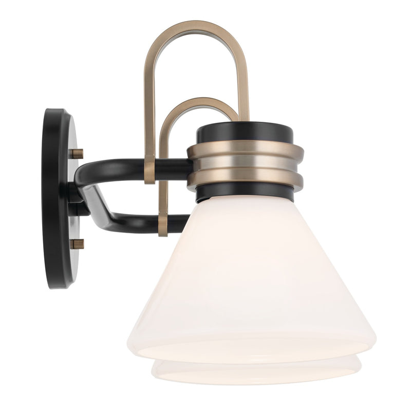 Kichler 55154BK Two Light Bath, Black (5)