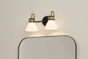 Kichler 55154BK Two Light Bath, Black (6)