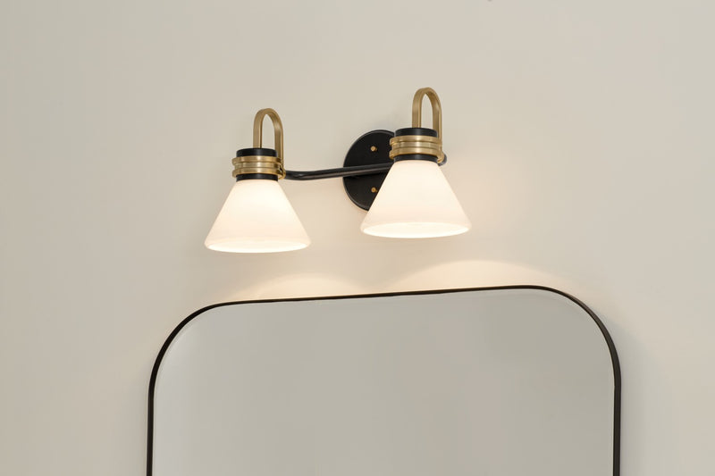 Kichler 55154BK Two Light Bath, Black (6)