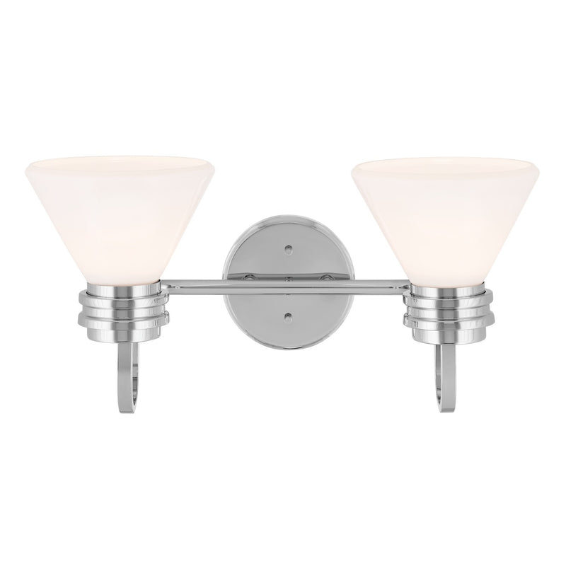 Kichler 55154CH Two Light Bath, Chrome (4)