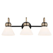 Kichler 55155BK Three Light Bath, Black (3)