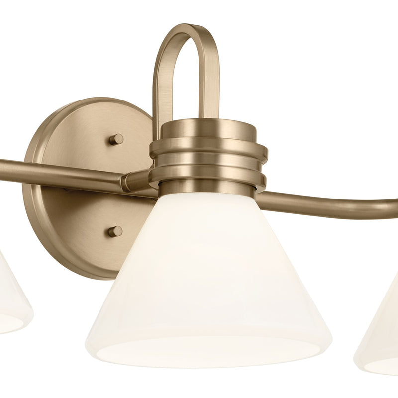 Kichler 55155CPZ Three Light Bath, Champagne Bronze (2)