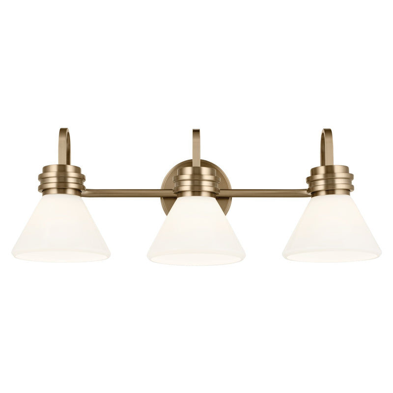 Kichler 55155CPZ Three Light Bath, Champagne Bronze (3)