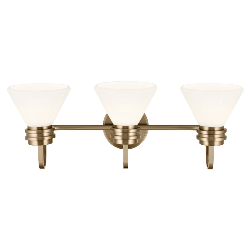 Kichler 55155CPZ Three Light Bath, Champagne Bronze (4)