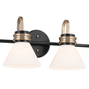 Kichler 55156BK Four Light Bath, Black (2)