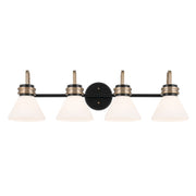Kichler 55156BK Four Light Bath, Black (3)
