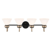 Kichler 55156BK Four Light Bath, Black (4)