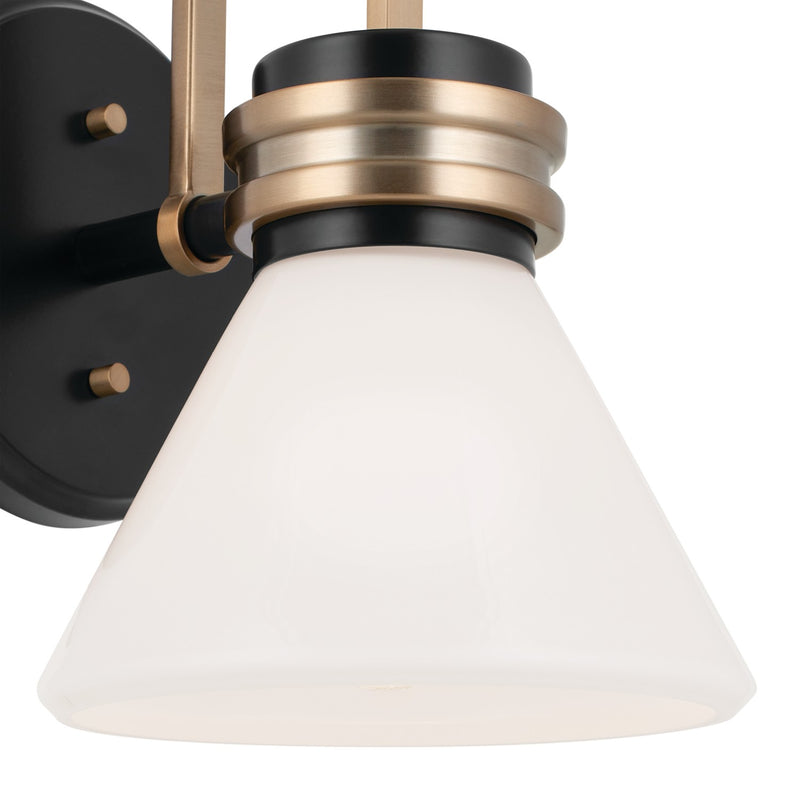 Kichler 55153BK One Light Wall Sconce, Black (2)