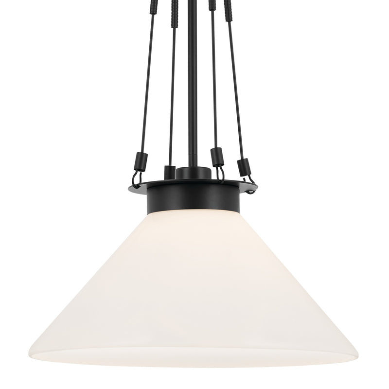 Kichler 52581BK One Light Pendant, Black (3)