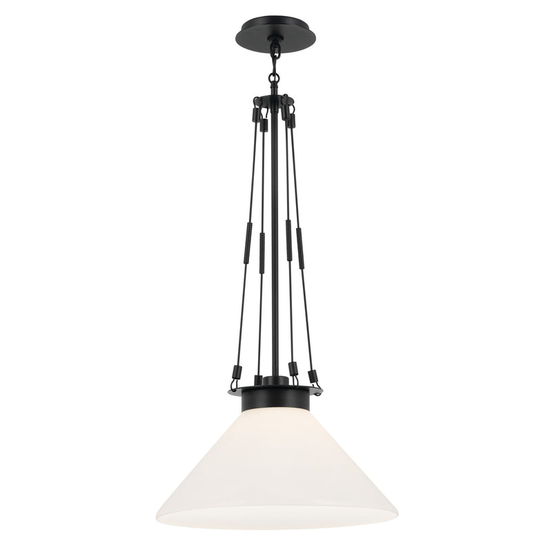 Kichler 52581BK One Light Pendant, Black (4)