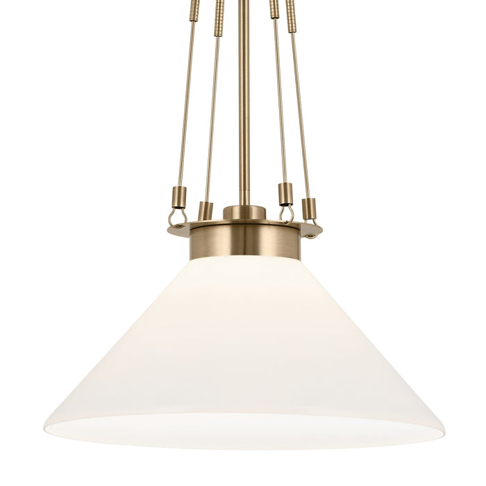 Kichler 52581CPZ Albers One Light Pendant, Champagne Bronze Alternate Image 2.jpg