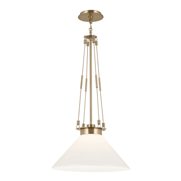 Kichler 52581CPZ Albers One Light Pendant, Champagne Bronze Alternate Image 3.jpg