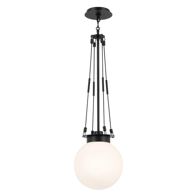 Kichler 52582BK One Light Pendant, Black (4)