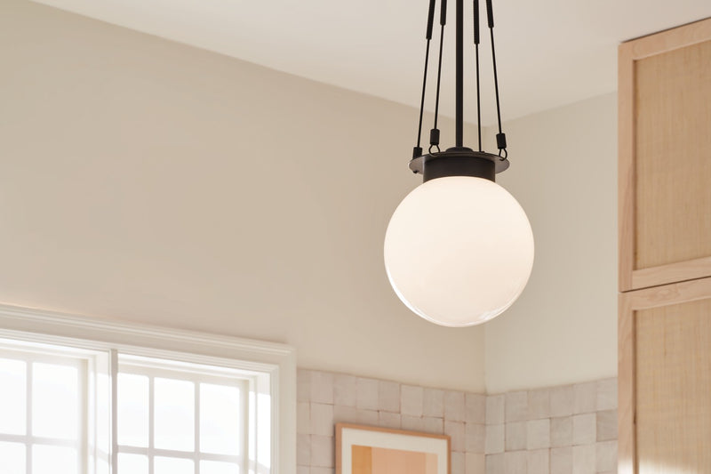 Kichler 52582BK One Light Pendant, Black (6)