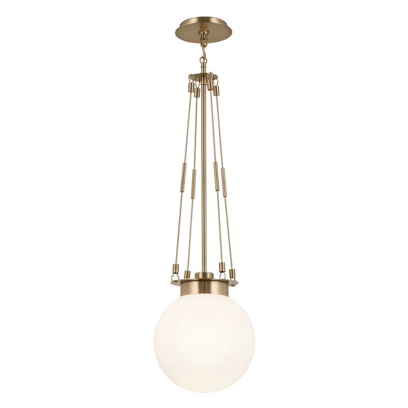 Kichler 52582CPZ One Light Pendant, Champagne Bronze (4)