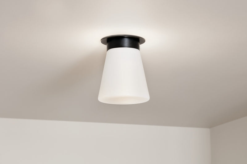 Kichler 52585BK One Light Flush Mount, Black (4)