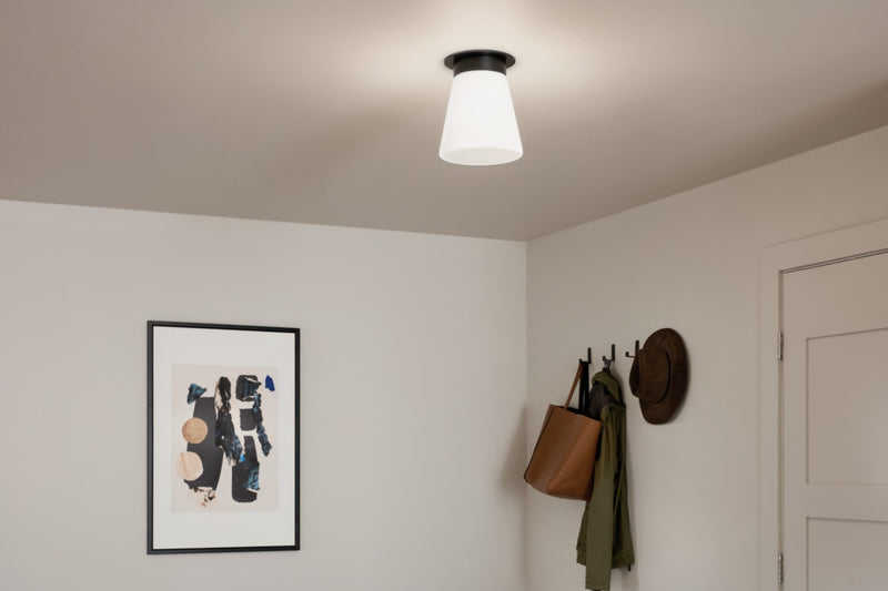 Kichler 52585BK One Light Flush Mount, Black (6)