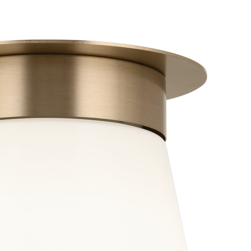 Kichler 52585CPZ One Light Flush Mount, Champagne Bronze (2)