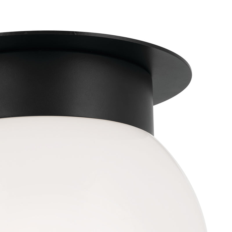 Kichler 52586BK One Light Flush Mount, Black (2)