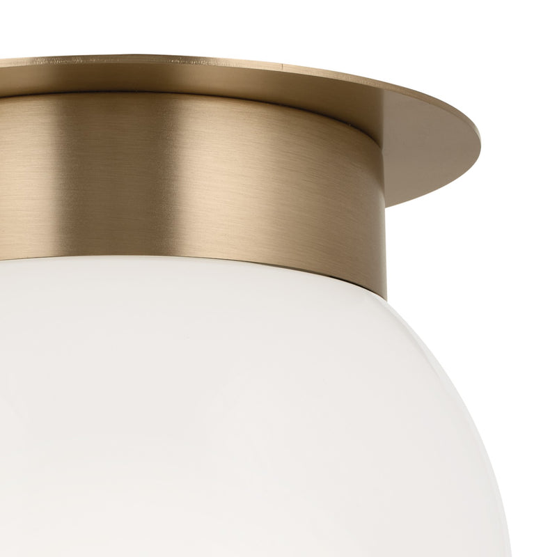 Kichler 52586CPZ One Light Flush Mount, Champagne Bronze (2)