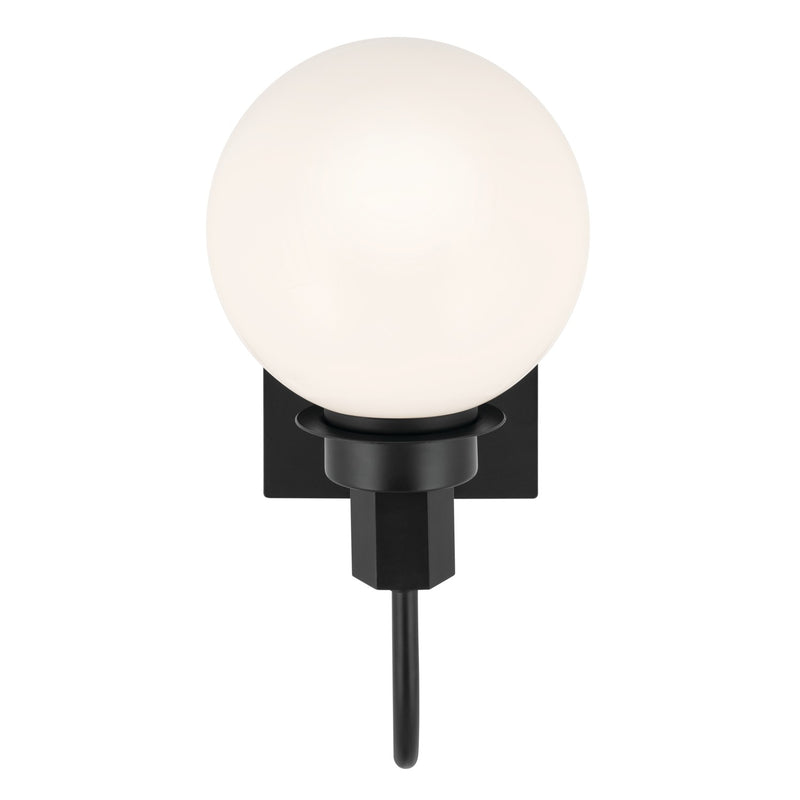 Kichler 55149BK One Light Wall Sconce, Black (4)