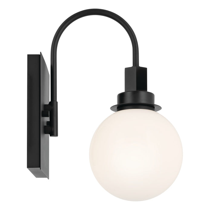 Kichler 55149BK Hex One Light Wall Sconce, Black Alternate Image 4.jpg