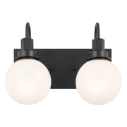 Kichler 55150BK Two Light Bath, Black (3)