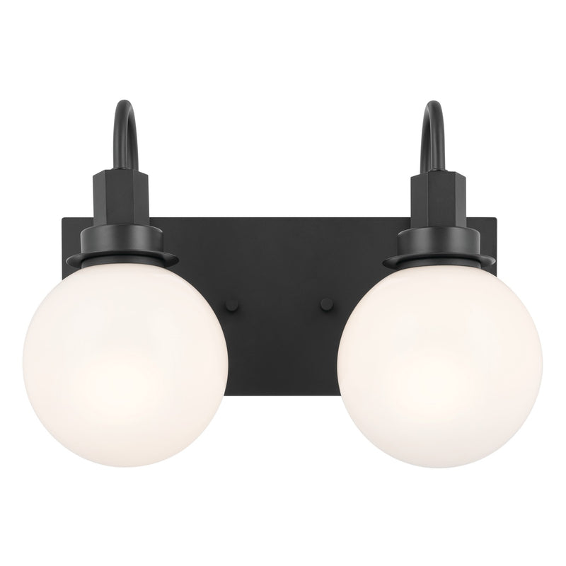 Kichler 55150BK Two Light Bath, Black (3)