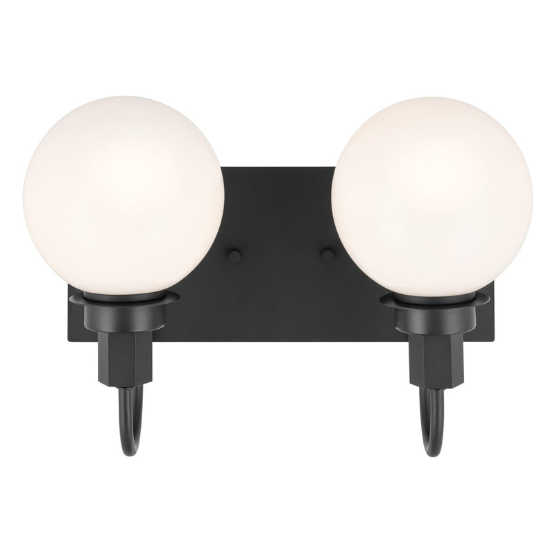 Kichler 55150BK Two Light Bath, Black (4)