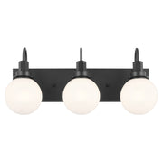 Kichler 55151BK Three Light Bath, Black (3)