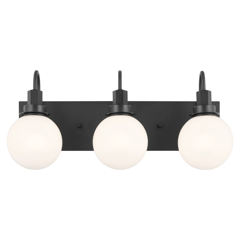 Kichler 55151BK Three Light Bath, Black (3)