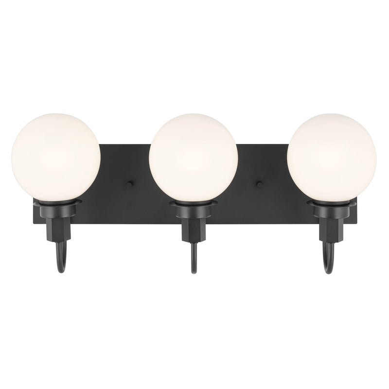 Kichler 55151BK Three Light Bath, Black (4)