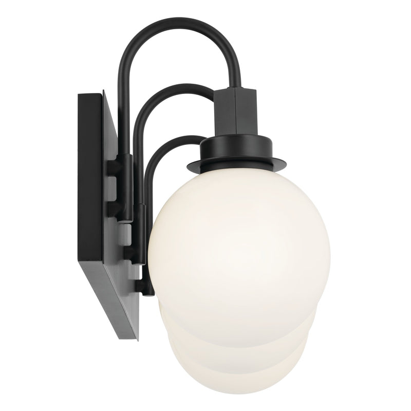 Kichler 55151BK Three Light Bath, Black (5)