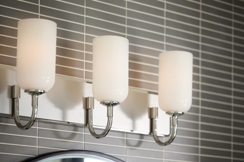 Kichler 55163PN Three Light Bath, Polished Nickel (5)