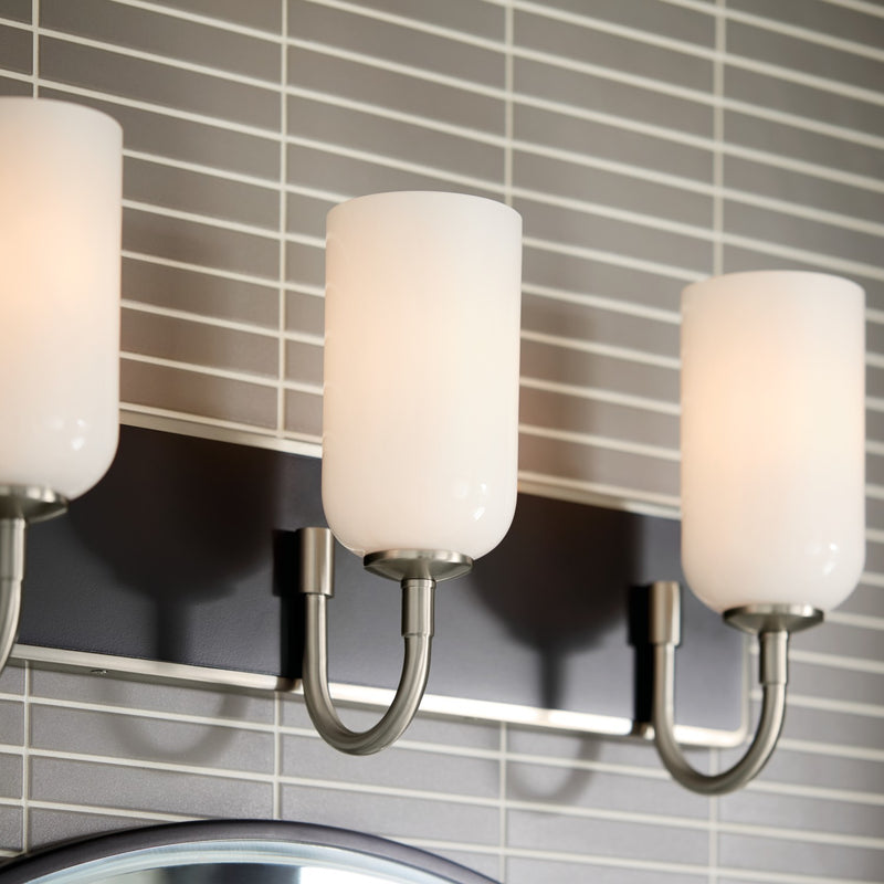 Kichler 55163NI Three Light Bath, Brushed Nickel (6)