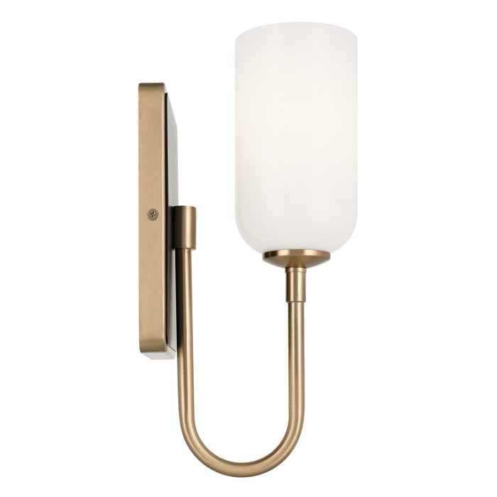 Kichler 55161CPZ Solia One Light Wall Sconce, Champagne Bronze Alternate Image 3.jpg